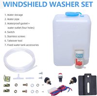 Système de pulvérisation universel 12V pour pare-brise de voiture avec réservoir et pistolet de lavage haute pression