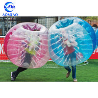 Sıcak satış toptan fabrika şişme tampon kabarcık futbol zord futbol topu yetişkin ve çocuk için