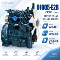 Moteur diesel refroidi par eau KBOTA D1005-E2B 17,5 kW 3000 tr/min pour chargeuse, pompe à eau, équipement agricole, compresseur et machines