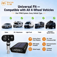 Kit de Sensores de Presión de Neumáticos TPMS para Automóvil Solar, Pantalla BLE APP, Monitor Interno RF434MHz para Vehículo Universal, Fábrica de Origen OEM