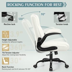 Chaise de jeu ergonomique et élégante, réglable en hauteur, inclinable, sans outil de montage, pour usage domestique, avec rotation à 360° °   Roulettes pivotantes - Product Image 4