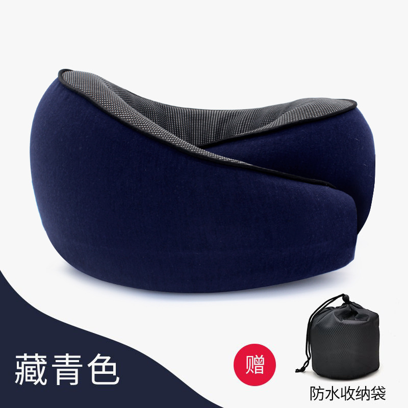 Oreiller de voyage escargot [Bleu]
