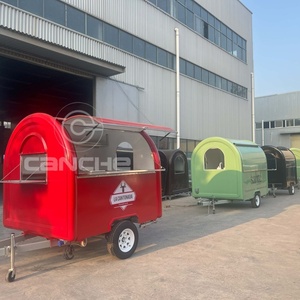 Fournisseur chinois de chariot de remorque 110V/220V/380V, véhicule coloré, camion de nourriture mobile de rue, remorque de nourriture - Product Image 6