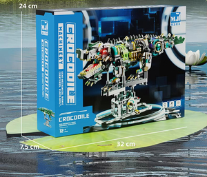 نموذج مكعبات بناء شبه ميكانيكي على شكل تمساح MJI 13056 - لعبة مكعبات سايبربانك بحركة مفصلية يدوية - Product Image 5