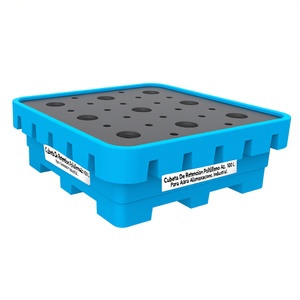 Contenitore di Ritenzione in Polietilene Blu da 1000 L per Stoccaggio Industriale - Product Image 2
