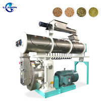 LEABON Offre Spéciale Machine à Granulés d'Herbe à Matrice Annulaire, Production 1000-5000kg/h, 380V, Surveillance à Distance pour Alimentation Bovins, Ovins et Volailles