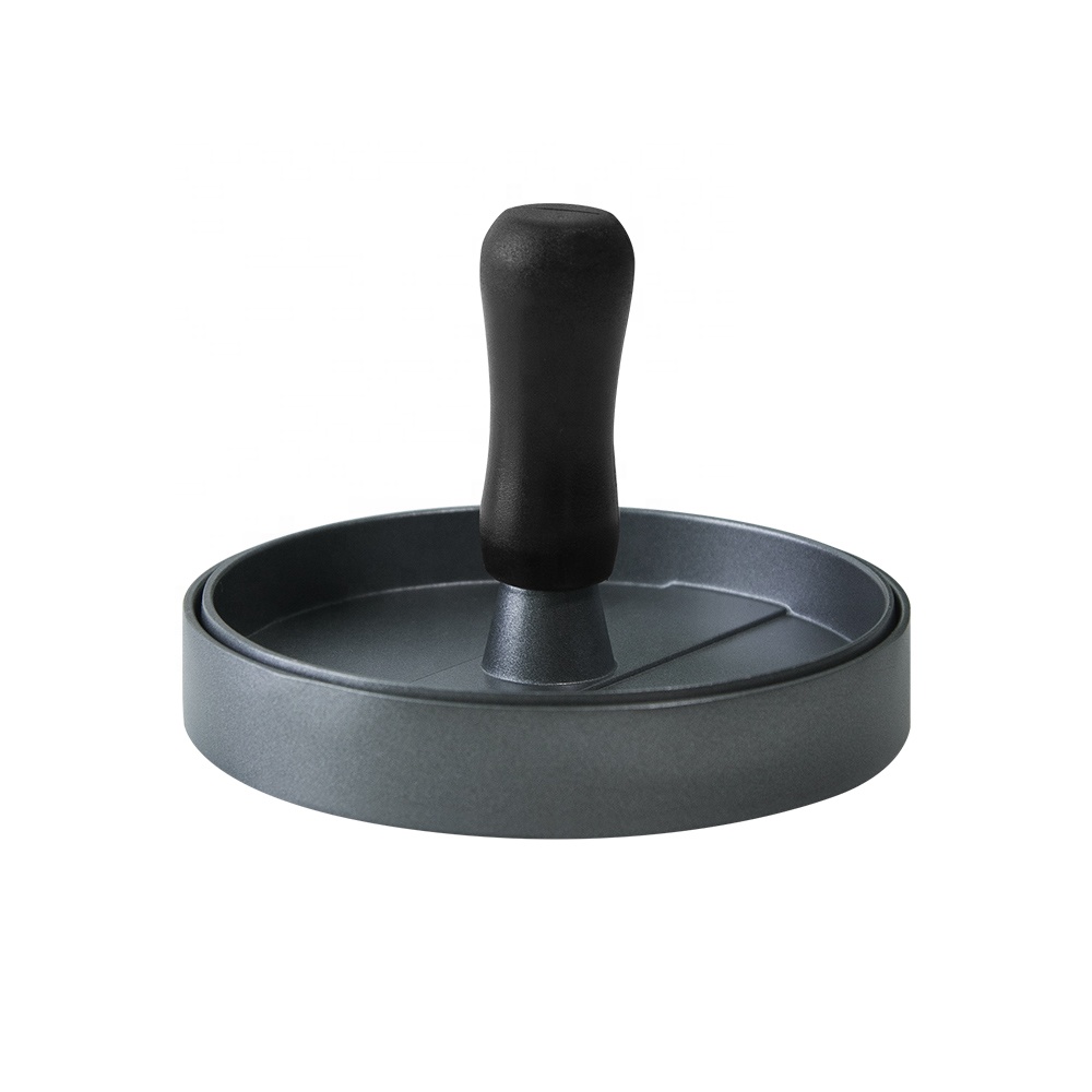 Amazon Ручной пресс для бургеров, изготовление котлет из алюминиевого сплава, форма круглой формы для мяса, аксессуары для барбекю, антипригарный пресс для гамбургеров