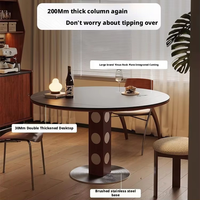 Table à manger en bois massif de style Bauhaus, table ronde variable, nouvelle table carrée rétractable américaine ronde 2025