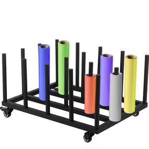 Étagères d'affichage JH-Mech pour rouleaux de tissu, capacité de 16 rouleaux, conception amovible, étagère de rangement pour rouleaux de tissu - Product Image 6