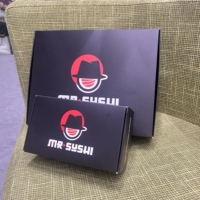 Logo personnalisé Conteneur à sushi noir jetable recyclable Ivoire Emballage alimentaire à emporter Boîtes à sushi à emporter