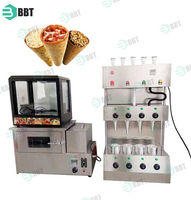 Machine à Cornets de Pizza en Acier Inoxydable 220V, Neuve, avec Pièces, Également pour Cornets de Glace