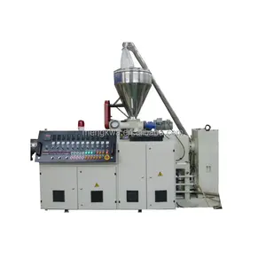 Conical Twin Screw Extruder PVC Plastic Pipe Extrusion Line