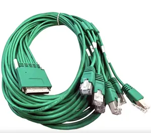 Groene Hoge Dichtheid Cab-hd8-async 68pin Naar 8 X Rj45 Kabel Voor Router