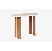 Console élégante en bois massif, design moderne et épuré, surface fonctionnelle, idéale pour l'entrée, le salon, le couloir, la décoration d'hôtel
