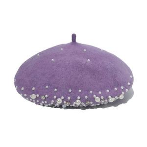 Sombreros para Mujer al por Mayor, Gorros de Invierno para Mujer, Gorras, Boinas con Perlas, Fabricación de Sombreros - Product Image 5