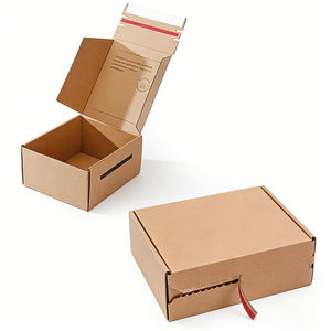 Custom Recyclable Folding Tear Zipper <b>Shipping</b> Carton Corrugated Cardboard <b>Mailer</b> Gift Packaging Boxes - Product Image 3