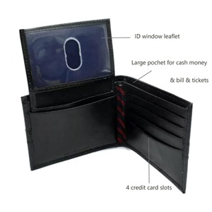 Custom Bifold Engraved <b>Wallet</b> <b>RFID</b> <b>Blocking</b> Full Grain Leather <b>Wallet</b> Genuine Leather Card Holder for Man - Product Image 2