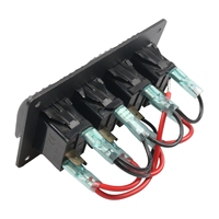 Wasserdichtes LED-Anzeige 4-fach Wippschalter-Panel zum Fabrikpreis für Boot, Wohnmobil und ATV-Steuerung