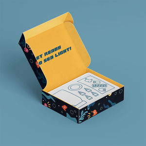 Elegante y ligera caja de correo con revestimiento UV biodegradable para pequeñas empresas, <span class=keywords><strong>tienda</strong></span> en línea, ropa, electrónica de consumo en relieve - Product Image 3