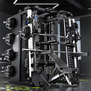 YD-938 Macchina Smith Commerciale in Acciaio con Struttura a Gantry, Attrezzatura per Allenamento Completo, Rack Multifunzione per Squat, Combinazione Fitness per Casa - Product Image 5