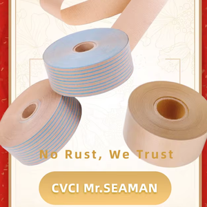 Giấy kraft <span class=keywords><strong>crepe</strong></span> một mặt phủ chống gỉ với giấy thép PE VCI và chất chống ăn mòn dùng để đóng gói thép - Product Image 3