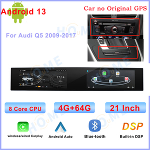 Lettore DVD per Auto con Carplay Wireless, Doppio Schermo da 21", 64G/128G, Android Auto Multimedia per Audi <span class=keywords><strong>Q5</strong></span> 2009-2017 Versione Alta/Bassa - Product Image 4