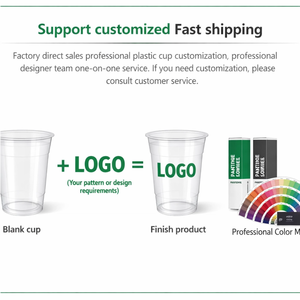 16oz 24oz Clear PP <b>Plastic</b> Cold <b>Cups</b> 90mm Diameter Custom Printed Logo Food Grade Disposable with Flat/Dome Lids - Product Image 6