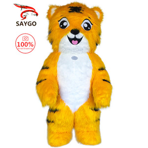 SAYGO mignon fourrure en peluche ours mascotte <span class=keywords><strong>Costume</strong></span> Animal Promotion Halloween Cosplay fête Fursuit famille unisexe carnaval Costumes - Product Image 3