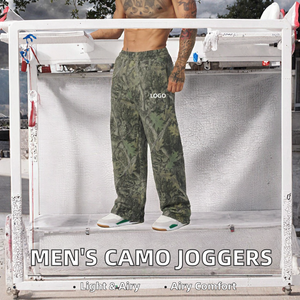 <strong>Men's</strong> Custom Logo Breathable Camouflage Baggy Pants <strong>Loose</strong> <strong>Fit</strong> Casual Sports <strong>Joggers</strong> for Summer Workout Training Wholesale - Product Image 3