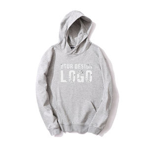 Sweat-shirts pour hommes à épaules tombantes, couleur unie, sans cordon de serrage, style streetwear, automne-hiver, en molleton lavé, surdimensionné - Product Image 3