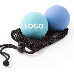 Bola de lacrosse estándar NCAA con bola de diseño personalizado punto gatillo de goma natural masajeador de terapia de bola de masaje
