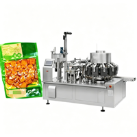 Rotatievacuümverpakkingsmachine voor gekookte voedingsmiddelen, tofu-snacks en voorgemaakte zakjes