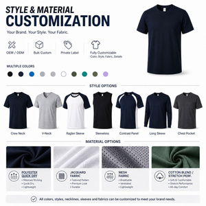 T-<span class=keywords><strong>shirt</strong></span> <span class=keywords><strong>Homme</strong></span> Personnalisé à Séchage Rapide avec Logo, 140g, 100% Polyester, Respirant, pour Sport et Entraînement, Manches Courtes, OEM - Product Image 4