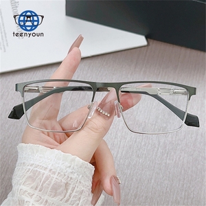 Teenyoun 2024 lunettes photochromiques pour hommes lunettes de blocage de la lumière bleue <span class=keywords><strong>Photo</strong></span> gris montures optiques Anti-lumière bleue lunettes carrées - Product Image 2