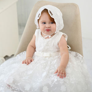 Robe de soirée florale pour enfants, broderie, fille, baptême, 6155 - Product Image 2