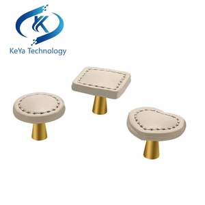 Hình dạng tùy chỉnh Hợp kim kẽm da bò Đồ nội thất xử lý khâu da núm trái tim hiện đại cổ tủ đồ nội thất knobs - Product Image 6