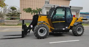 Telehandler 3.ton7 मीटर टेलीस्कोपिक बूट फोकलिफ्ट लोडर प्रसिद्ध ब्रांड अच्छी गुणवत्ता पीले th735