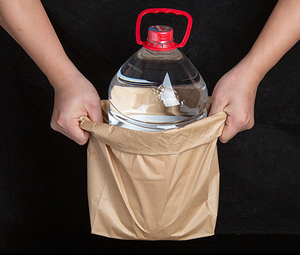 Bolsas <span class=keywords><strong>de</strong></span> Papel Kraft Virgen Recubierto <span class=keywords><strong>de</strong></span> 70 g/m² Impresas SOS Sin Asas para Alimentos, Pizza/Sushi/Pan, Venta al Por Mayor - Product Image 4