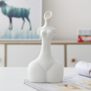 <span class=keywords><strong>Vase</strong></span> en céramique blanc en forme de corps humain, support pour fleurs séchées, <span class=keywords><strong>vase</strong></span> en céramique en forme de <span class=keywords><strong>fesses</strong></span> de femme pour une décoration amusante du salon ou du bureau - Product Image 5