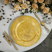 Assiettes de Présentation en Gros, Luxe, Durables, en Plastique, 13 Pouces, en Stock, Pigmentées, Personnalisables pour Mariages et Hôtels