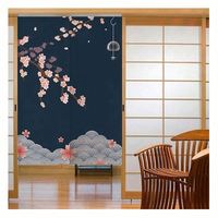 Cortina de Lino Noren Personalizada con Impresión a Todo Color, Logotipo y Texto Personalizados para Venta al por Mayor, Artículos Decorativos para el Hogar, Negocios y Tiendas