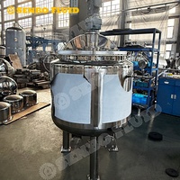 Cuve de mélange cosmétique industrielle en acier inoxydable certifiée CE Senbo avec agitateur et chauffage