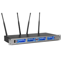 Mikrofon Headset Nirkabel DR2800 Biner UHF Harga Terbaik Mikrofon Logam dengan Lampu dan Pola Kardioid untuk Karaoke dan Penggunaan di Gereja