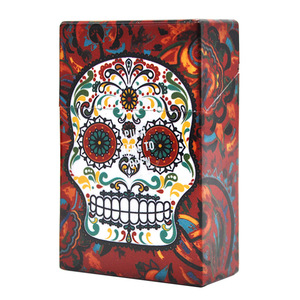 Boîte à motif <span class=keywords><strong>de</strong></span> mélange portable, 20 pièces, emballage en plastique acrylique <span class=keywords><strong>de</strong></span> crâne à rabat porte-<span class=keywords><strong>cigarette</strong></span> étui à cigarettes - Product Image 4