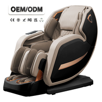 Fauteuil de massage zéro gravité avec extension pour les pieds, capsule spatiale, rouleaux automatiques intégrés pour le corps entier