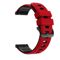 Correas de Reloj de Silicona de 22 mm, Correa de Repuesto Deportiva de Goma Suave de Liberación Rápida para Hombre y Mujer con Hebilla de Metal