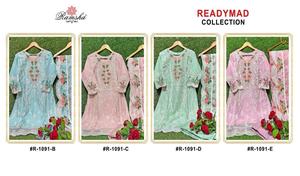 High Quality <b>Organza</b> Digital Print and Embroidery Readymade Pakistani Suit for Wedding and Party Wear - Product Image 6