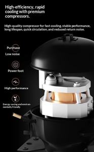 Mini-réfrigérateur silencieux et économe en énergie Xinfei pour usage domestique, dortoirs, appartements locatifs, réfrigération et congélation - Product Image 3