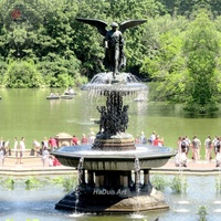 Jardin extérieur Grande statue en laiton Fontaine d'eau en bronze pour place de la Concorde