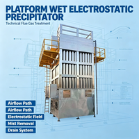 Precipitador Electrostático Industrial (ESP) para Sistemas Comerciales, Uso en Plantas de Fibra Cerámica, Horno, Gases de Escape y Pulido